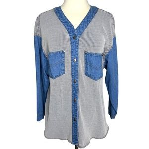rif-raf | Vintage Denim Button Down Soft Size M